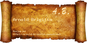 Arnold Brigitta névjegykártya