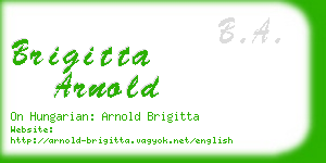 brigitta arnold business card